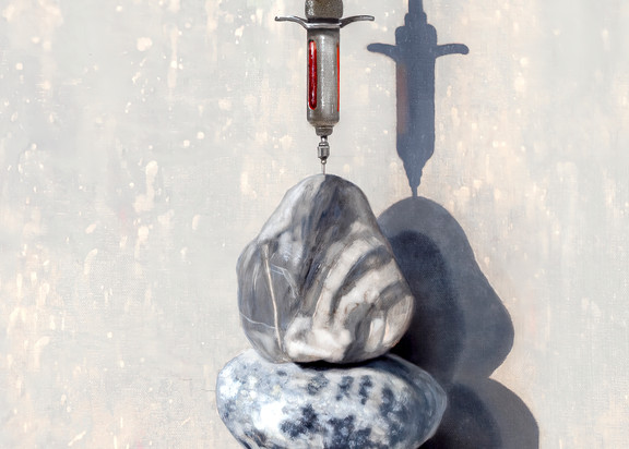 Getting Blood From A Stone Art | Richard Hall Fine Art