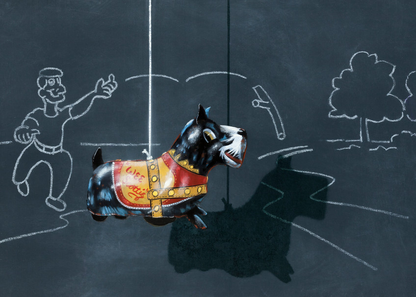 Fetch Wee Scottie Art | Richard Hall Fine Art