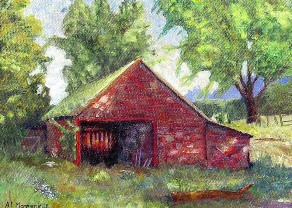 Shady Red Barn Art | Al Marcenkus Art, LLC
