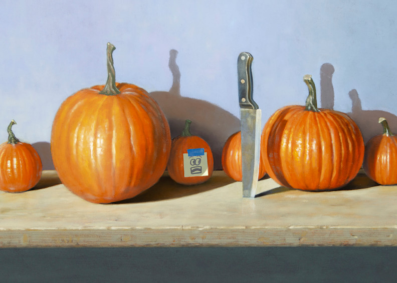Pumpkin Predicament Art | Richard Hall Fine Art