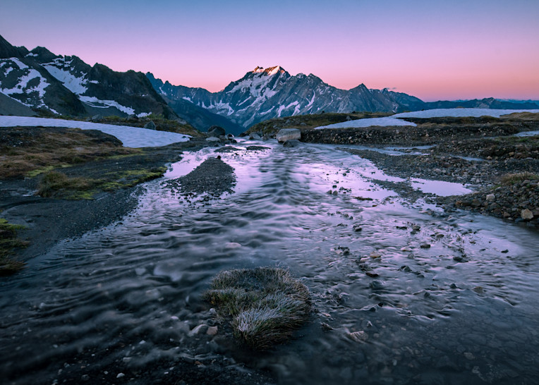 Tom Weager Photography - Emperor Peak at dawn in the Purcells
