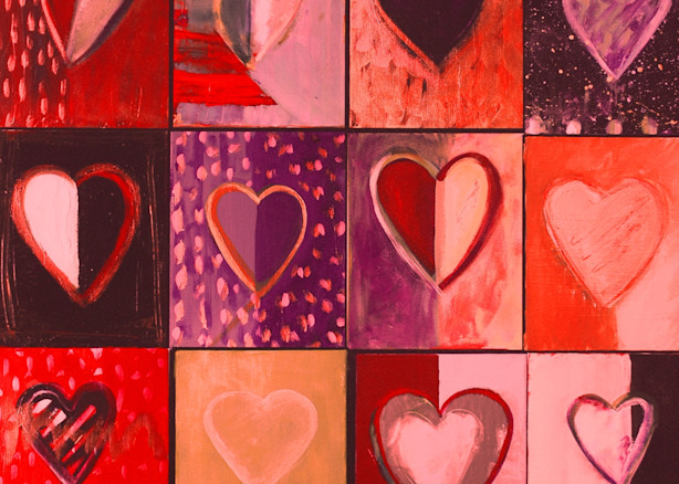 Piece Of My Heart: Reds Art | All Together Art, Inc Jane Runyeon Works of Art
