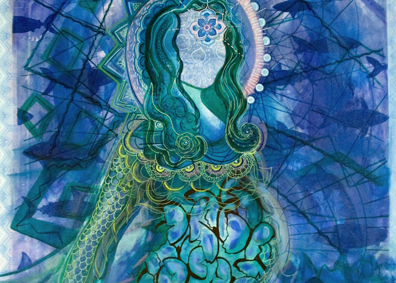 Daughter Of The Deep   Pregnant With Change Art | Kim Michelle