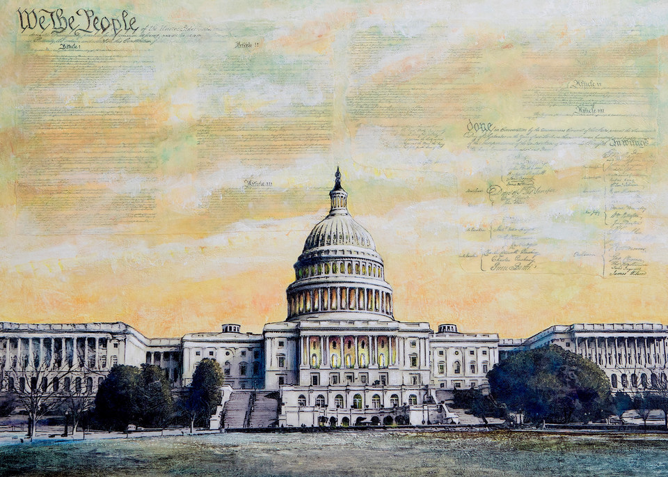 We The People ... Capitol Building | Art Gifts Art | Leisa Collins Art