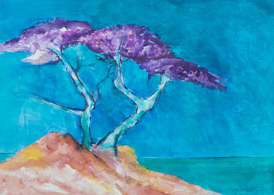 Purple Tree Of Strength Art | ArtByPattyKane