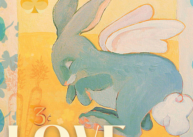 Love Bunny Stamp Art | Polly Alice Design