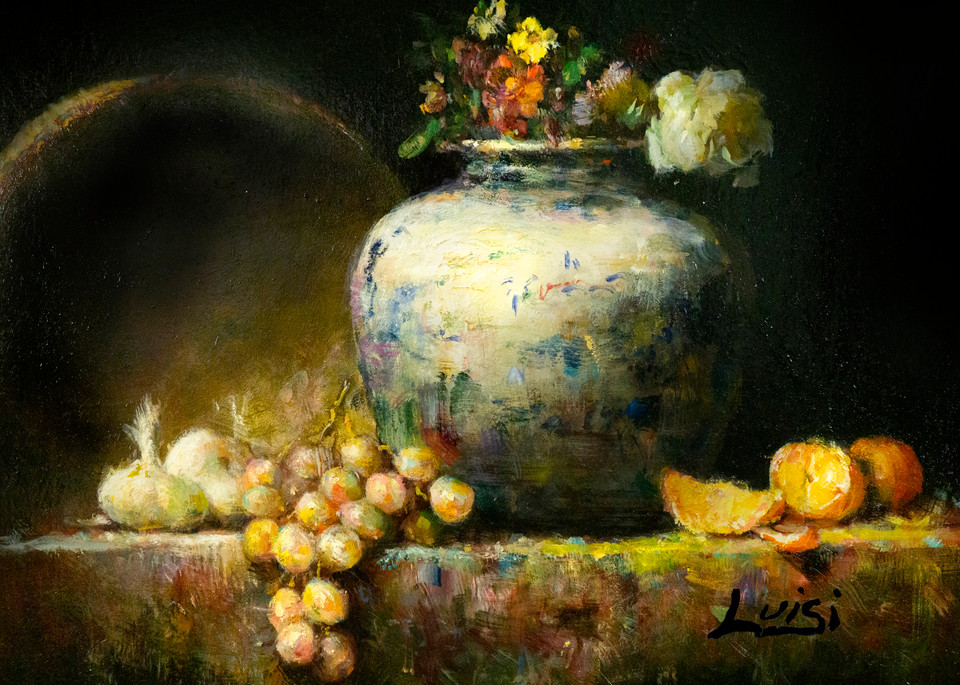 Garlic And Oranges Art | Luisi Fine Art/Light On Color
