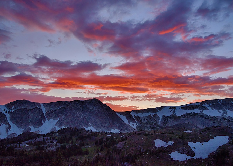 Snowy Range Sunset Photography Art | Nicholas Jensen Photography