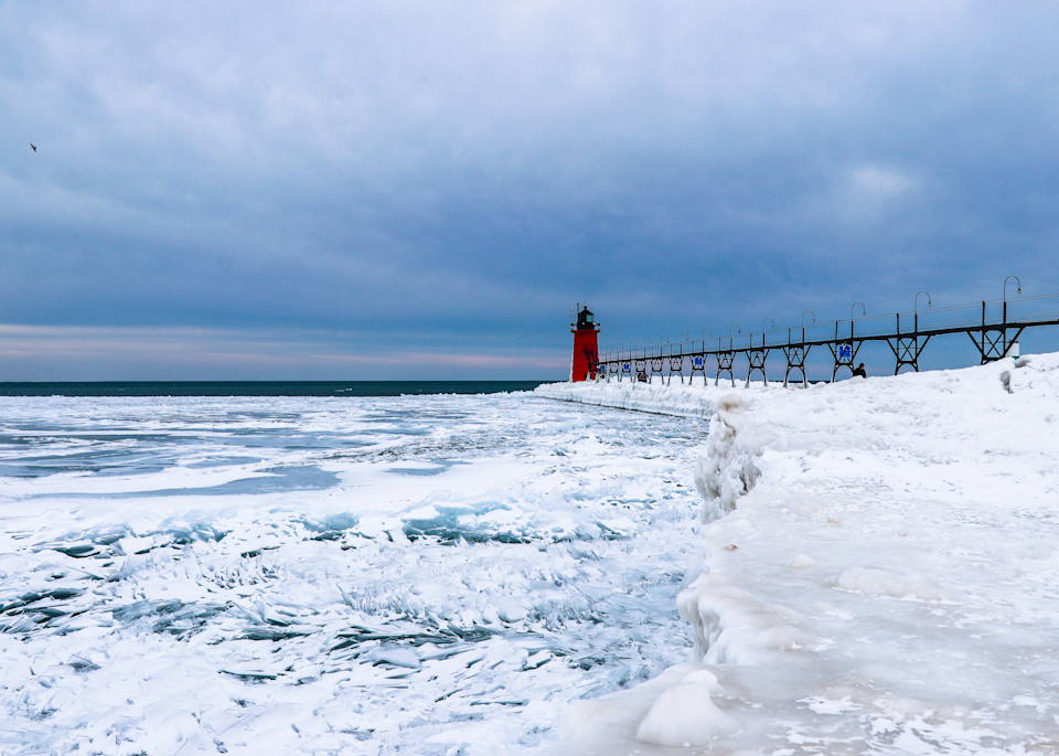 South Haven Lighthouse Winter  Photography Art | Ray Marie Photography 