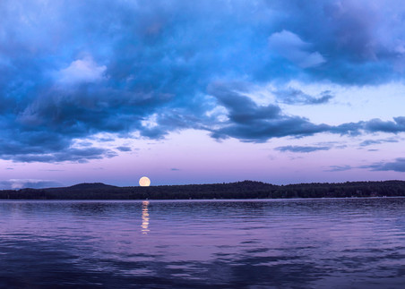 1st Lake Moon Rise Panoramic Photography Art | Kurt Gardner Photography Gallery