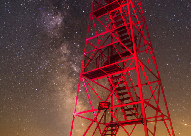 Bald Mt Red Fire Tower Milky Way Photography Art | Kurt Gardner Photography Gallery