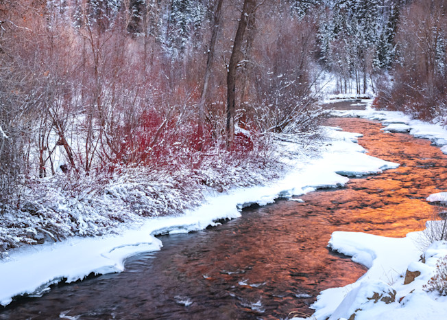 weber river winter panorama