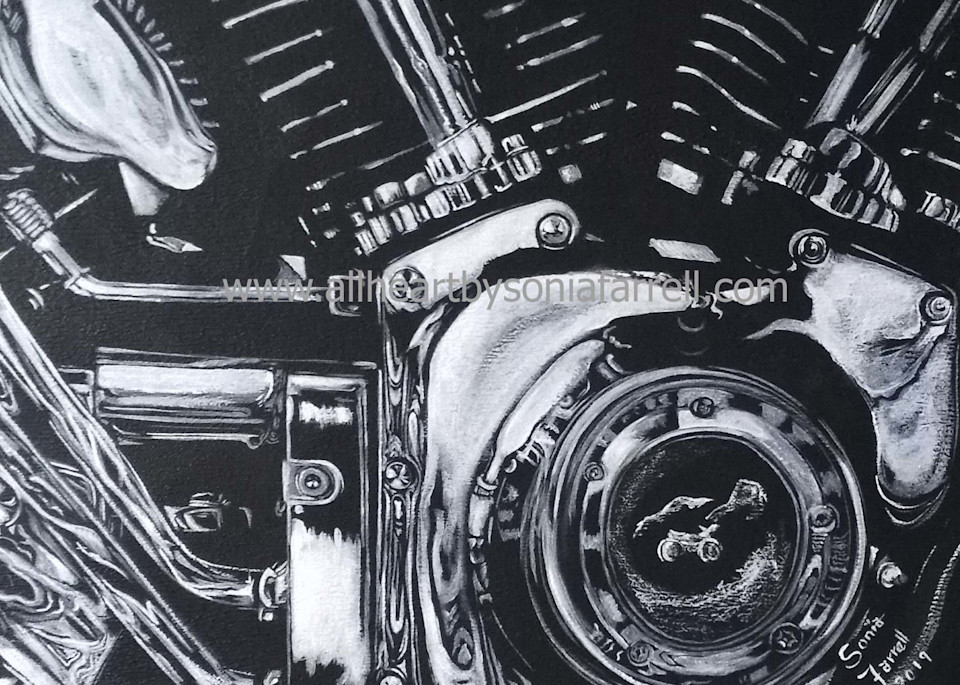 Big Torque Print | Motorbike art | Quality Prints | All Heart by Sonia Farrell
