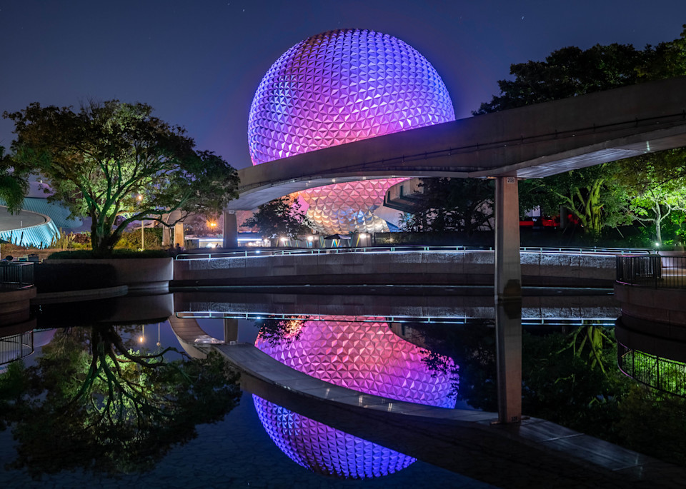Reflections Of Spaceship Earth Photography Art | William Drew Photography