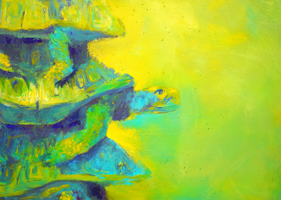 Turtles Green Detail 2 Art | S Pominville