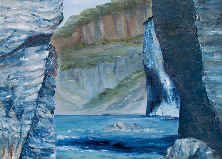 Mediterranean Cliffs Art | Drivdahl Creations