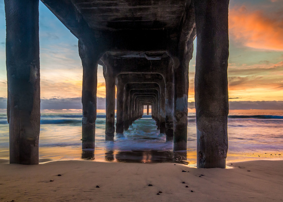 Underneath Manhattan Beach Pier | Seascape Photography | Tim Truby 
