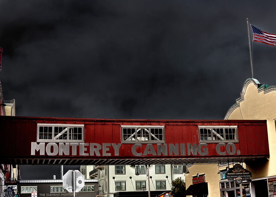 Monterey Canning Co. & Flag Photography Art | Pacific Coast Photo