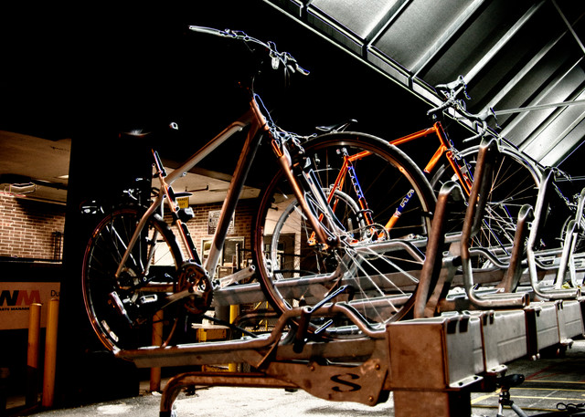  Mountain Bike On Rack Vertical Photography Art | Pacific Coast Photo