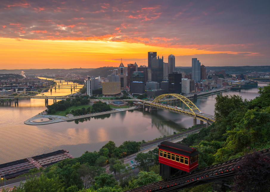 Pittsburgh Incline Mount Washington Sunrise