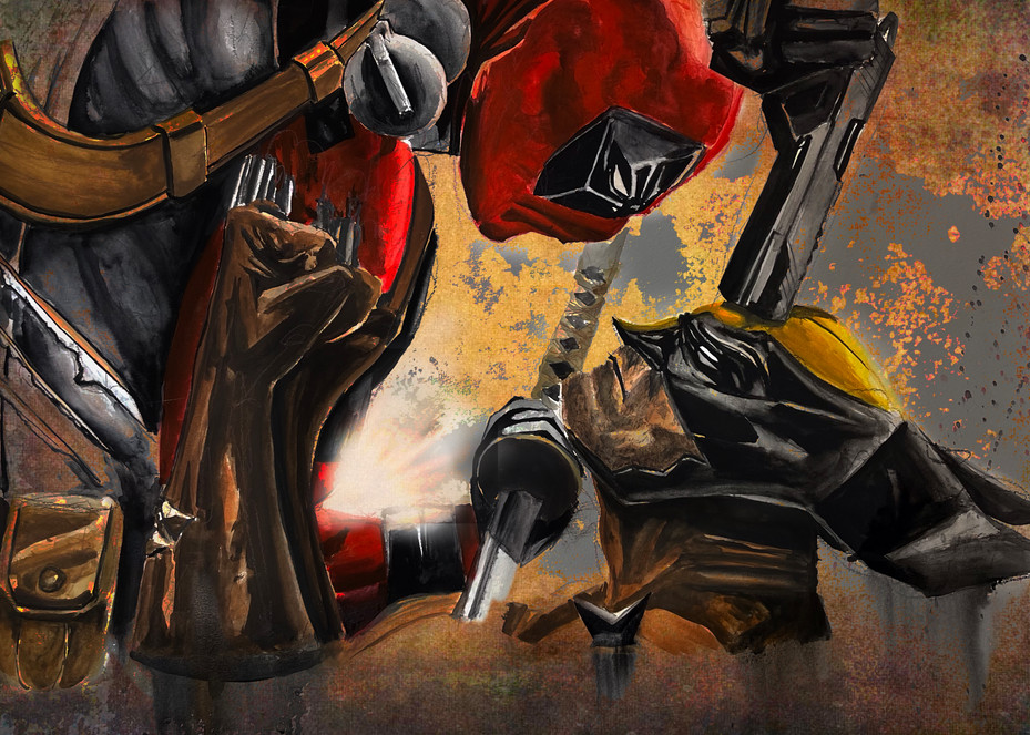 Deadpool Vs Wolverine Art | Scott Hattox Artwork