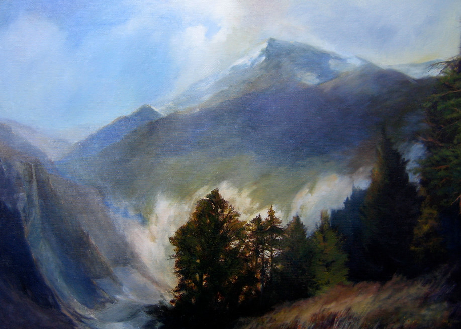 High Sierra Morning Light Art | Robert Duvall Landscape Paintings