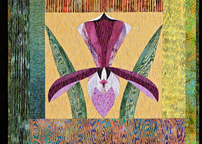 Orchid Art | Susan Damone Balch Art Quilts