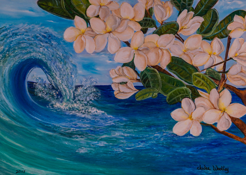 "Plumeria Wave" Art | Fantasy Art By Judee