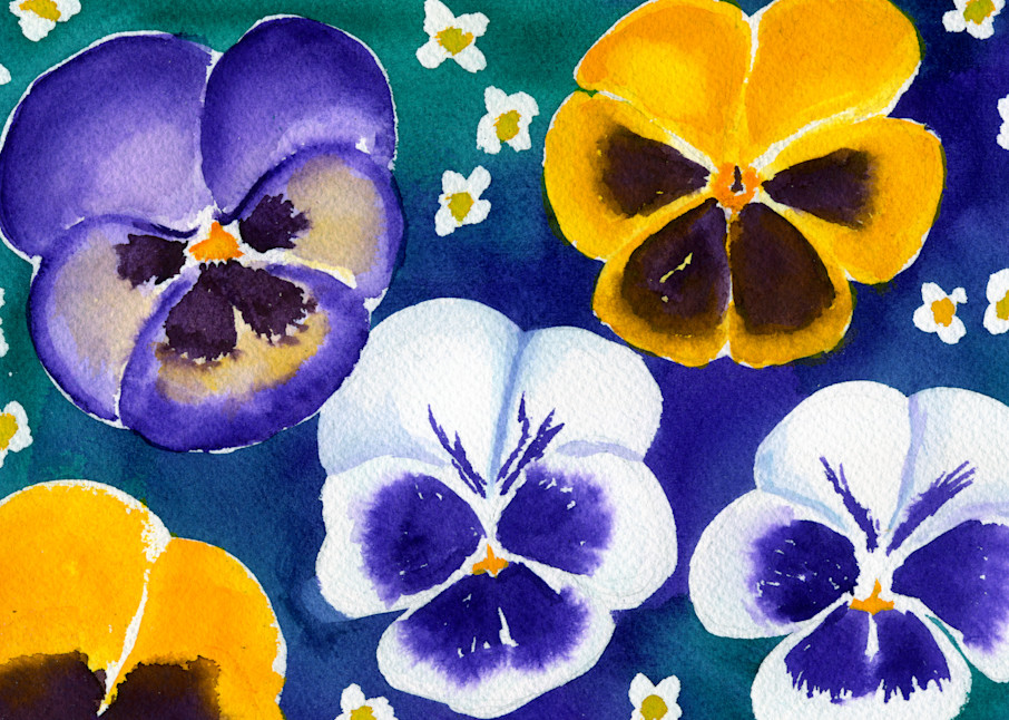 Say It With Flowers  Pansies Art | Jeanine Colini Design Art