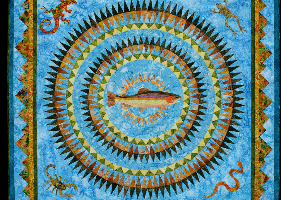 Apache Trout  Art | Susan Damone Balch Art Quilts