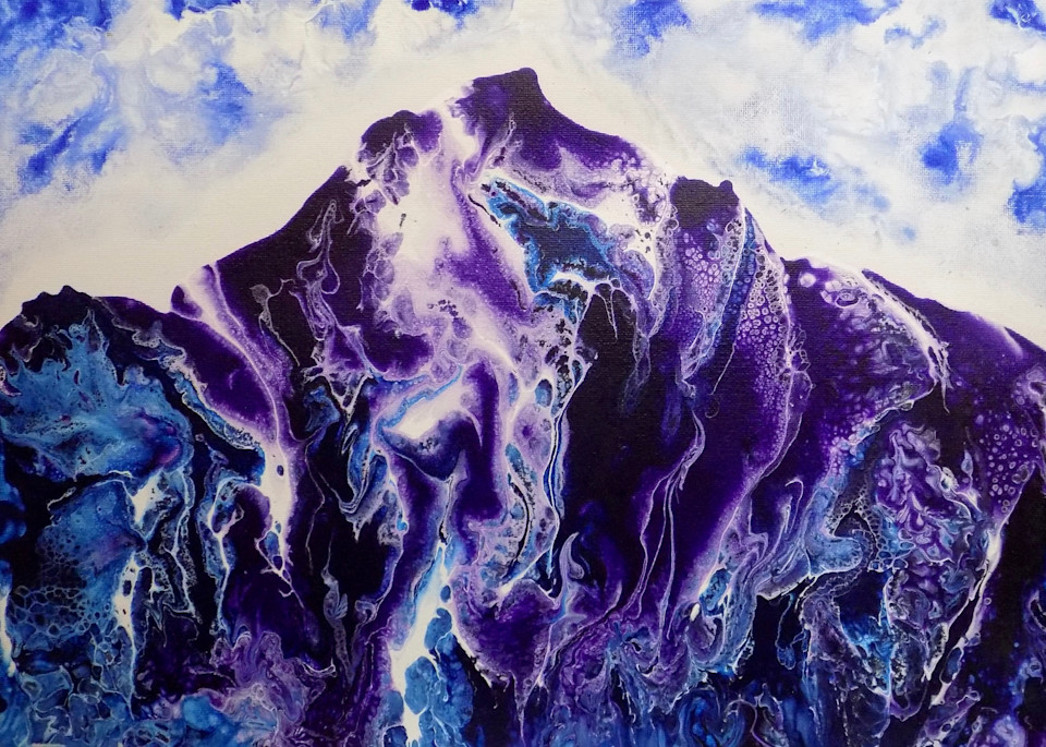 Purple Mystic Mountains Art | treshamgregg - spiritart