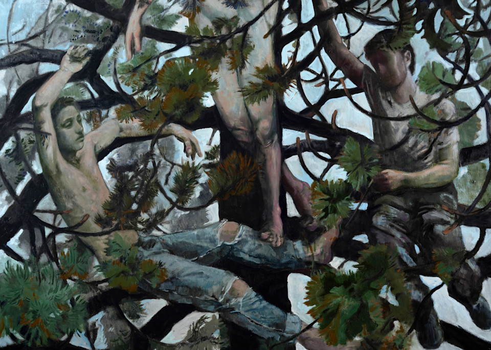 Boys In A Tree Art | Jono Wright Art