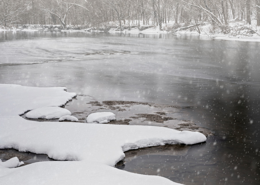  River Snow Photography Art | Images of the Ozarks, Photography by Steve Snyder