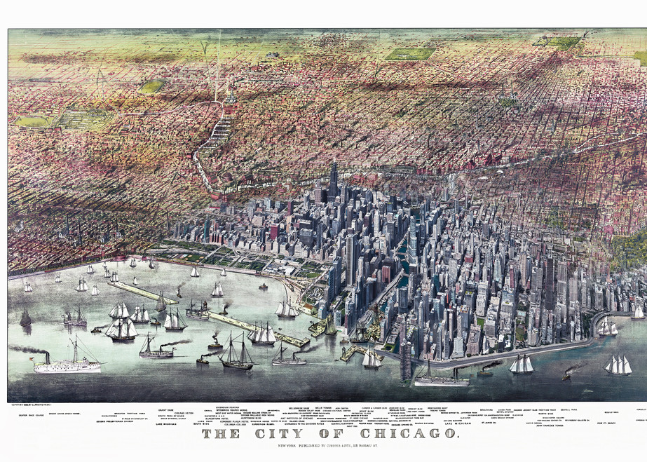 The City Of Chicago 1892 Art Mark Hersch Photography