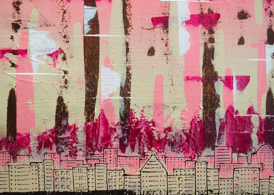 Cityscape Pink Tones
