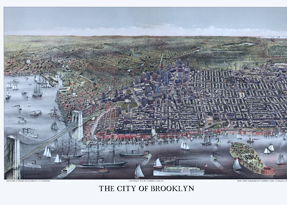 The City Of Brooklyn 1879 Art | Mark Hersch Photography