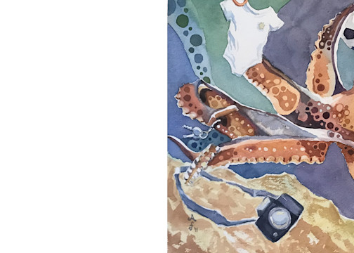 Mama Octopus Mug Art | Amanda Faith Alaska Paintings / Estuary Arts, LLC