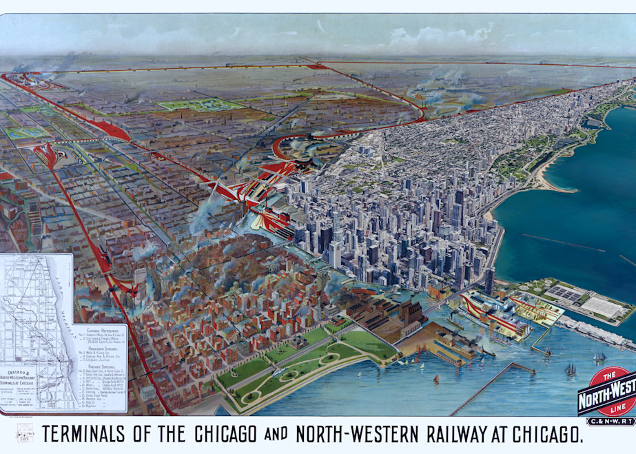 Terminals Of The Chicago And North Western Railway 1902 Art | Mark Hersch Photography