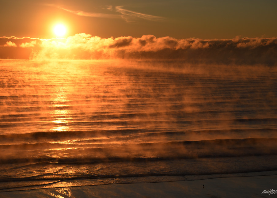 Cold Misty Winter Sunrise Photography Art | neilfkadey