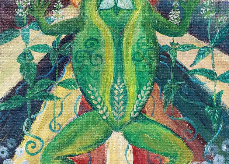Frog spirit animal print - abundance 
