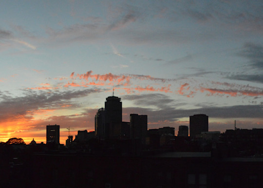 Boston  Sunset Panorama 1  Photography Art | neilfkadey