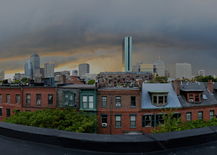 South End Rooftop Panorama Photography Art | neilfkadey