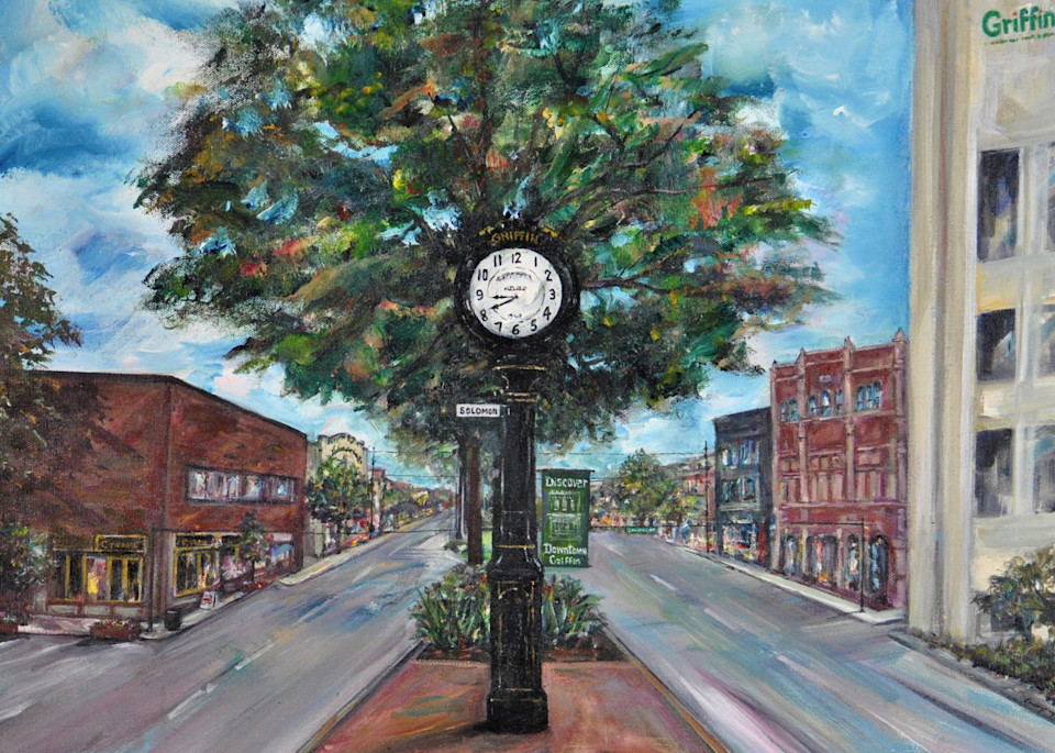 Larry Tinsley - historic buildings - Griffin - Georgia - View Up Hill St.