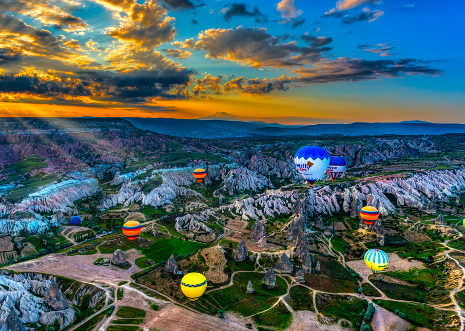 Balloons Rising In Cappadocia Photography Art | Rick Vyrostko Photography