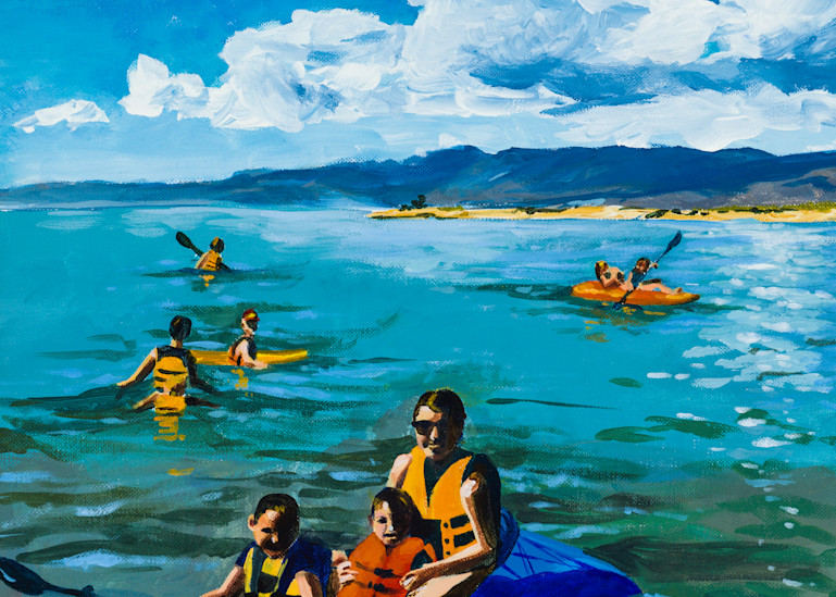 Kayaking At Bear Lake Art | Jennifer Richter Art