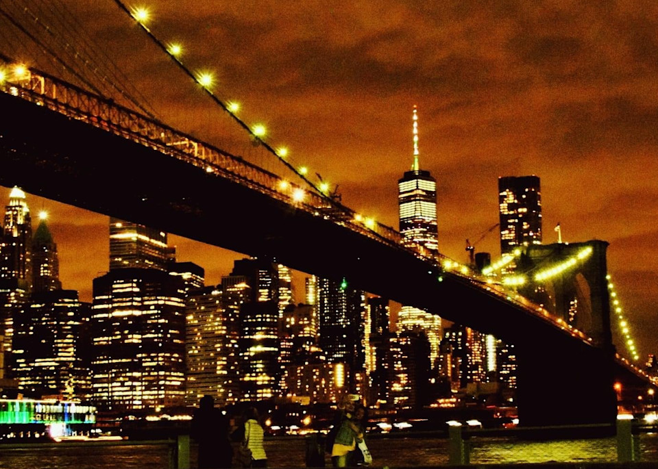 Brooklyn Bridge At Night Photography Art | Mick Guzman Photography