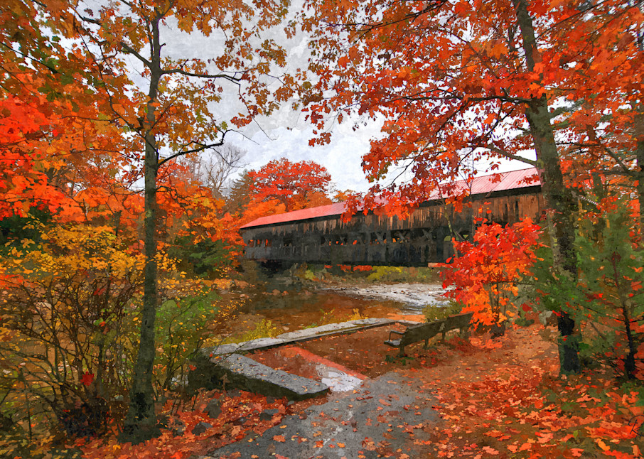 Albany Covered Bridge Rainy Afternoon | Lion's Gate Photography