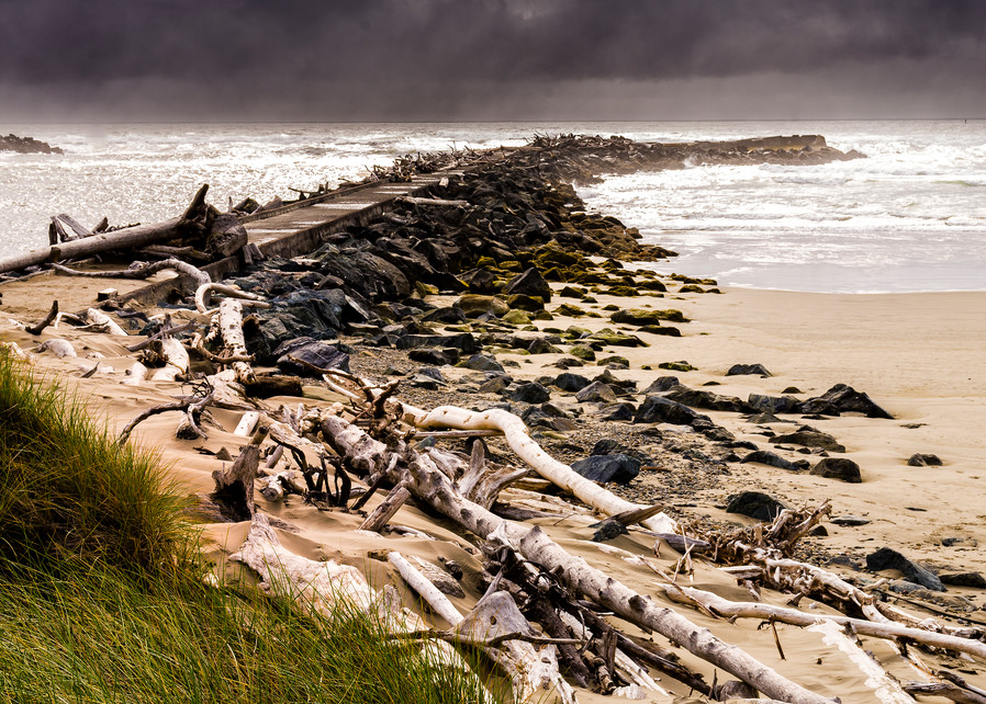 North Jetty Coquille River Art | Shop Prints | Zigzag Mountain Art