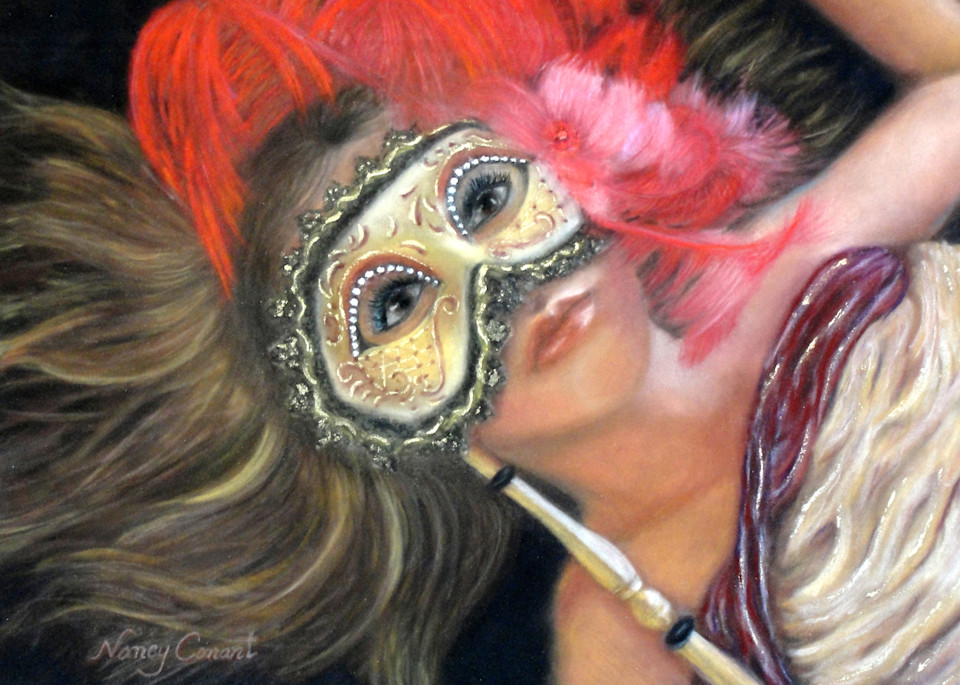 Girl in a mask, Masked Meghan by Nancy Conant