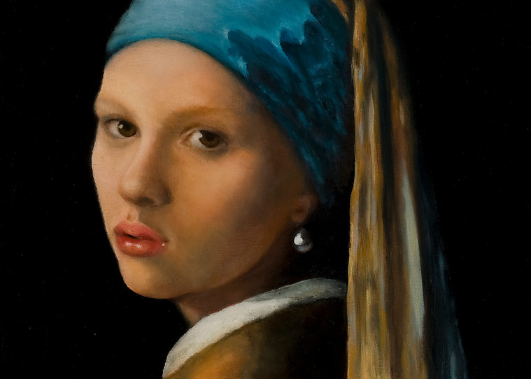 Pearl by Nancy Conant is after Vermeer Girl With The Pearl Earring